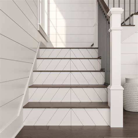 Pd001md742prim White Primed Decorative Stair Riser — Ornamental