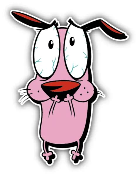 Courage The Cowardly Dog Stickers For Sale Picclick