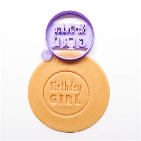 Birthday Girl Round Cookie Cutter Imagination Lab Birthday Range