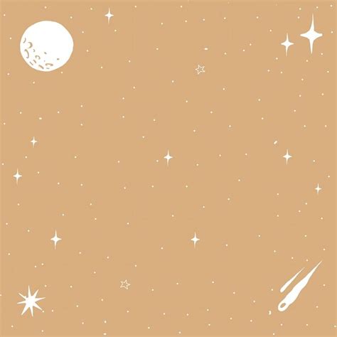 Download Premium Vector Of White Comet Moon Vector Doodle Galactic Sky