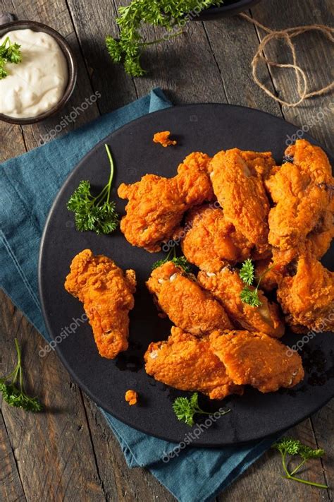 Spicy Deep Fried Breaded Chicken Wings Stock Photo By ©bhofack2 118014460