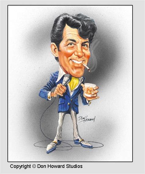 Dean Martin Print Celebrity Caricatures Caricature From Photo Dean
