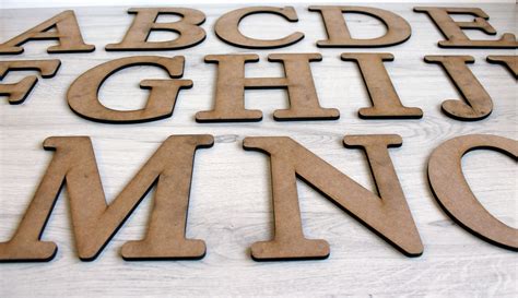 Set Of Large Wooden Alphabet Letters A Z Wooden Big Alphabet Etsy