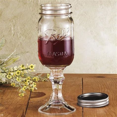 Rednek Mason Jar Wine Glass Hiconsumption