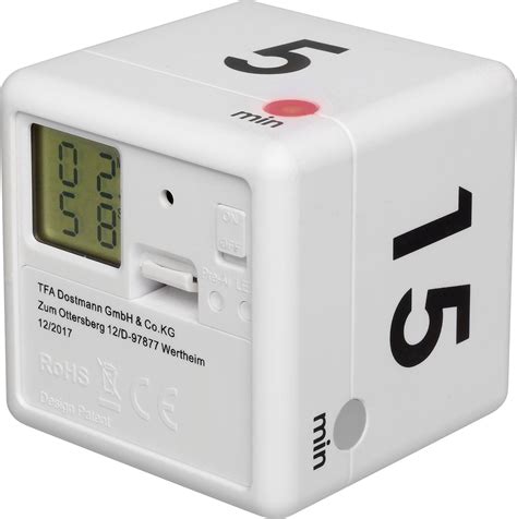 Tfa Dostmann Timer Cube Timer Wit Digitaal Conradnl