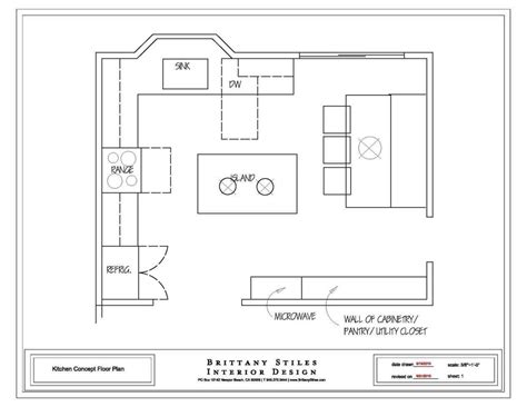 Kitchen Layouts With Island Floor Plans