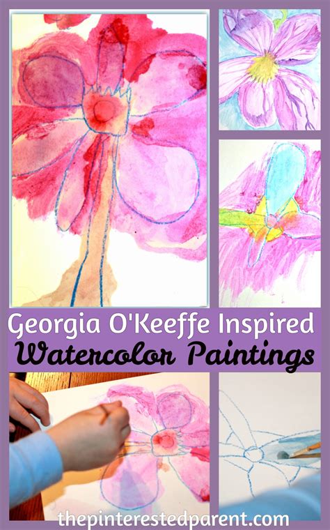 Georgia O'Keeffe Inspired Flower Paintings | The ...