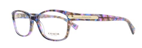 coach eyeglasses hc6065 5288 confetti purple 51mm 725125932219 ebay