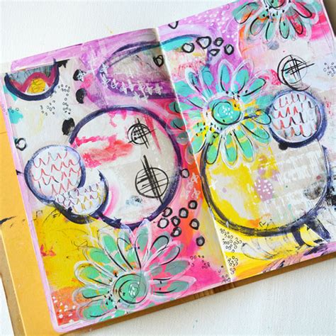 Mixed Media Art Journal Page Project By Rae Missigman