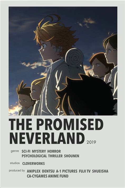 The Promised Neverland Anime Poster Movie Posters Minimalist Anime
