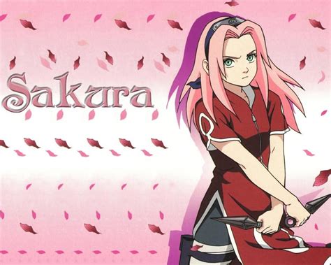 Beautifull Sakura Haruno From Naruto Cartoon Wallpaper