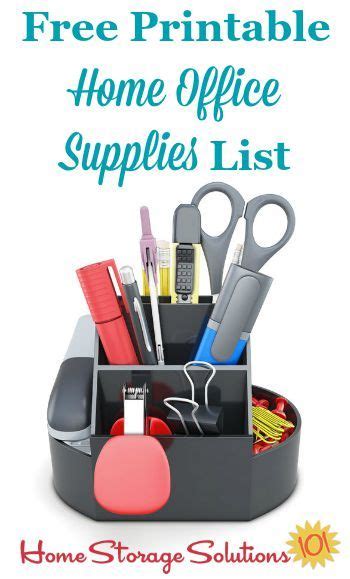 Free Printable Home Office Supplies List Office Supplies List Office