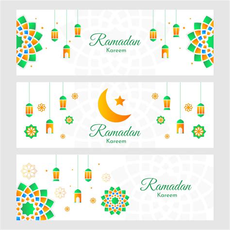 Ramadan Decoration Greeting Banners Download Free Vectors Clipart