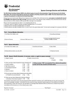 Family coverage is available for the spouses and children of Soes Sgli - Fill Online, Printable, Fillable, Blank | PDFfiller