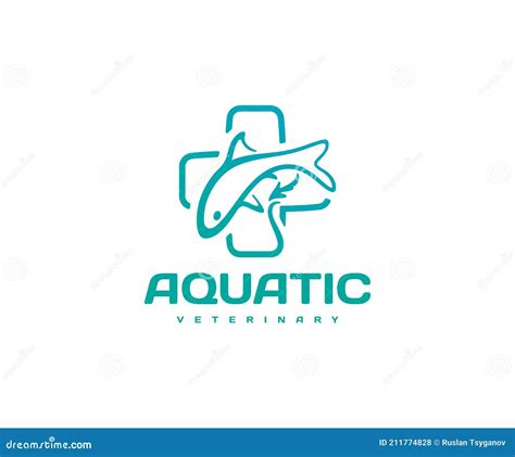 Aquatic And Fish Veterinarian Logo Design Aquatic Animal Medicine Pet