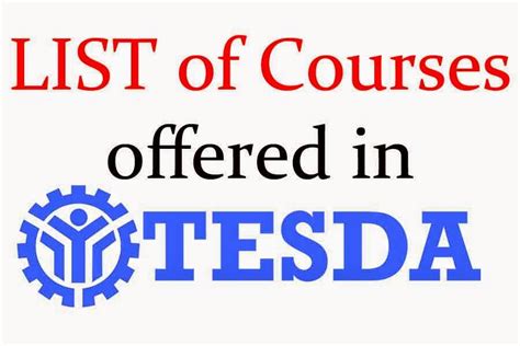 Tesda Free Online Course With Certificate Infolearners