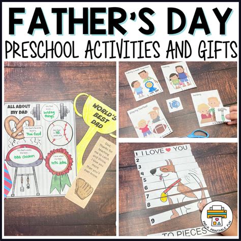 Fathers Day Preschool Activities Pre K Printable Fun