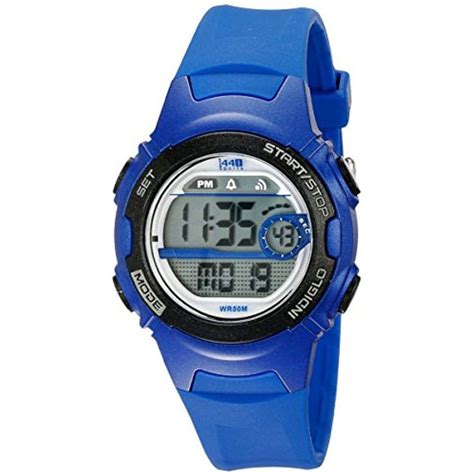 timex women s t5k596 1440 blue resin digital watch timex digital watch watches