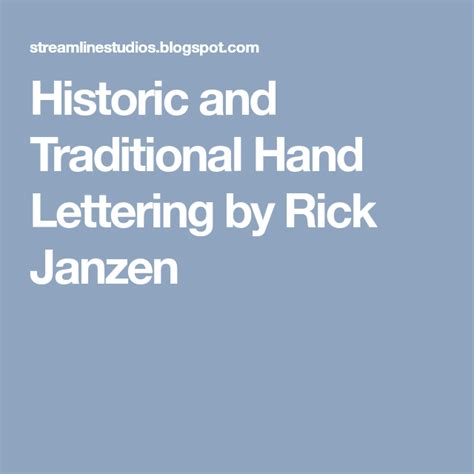 Historic And Traditional Hand Lettering By Rick Janzen Chuck Wagon