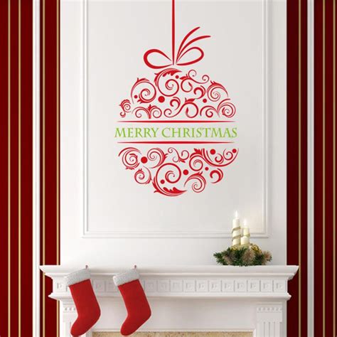 Merry Christmas Wall Stickers Christian Room Home