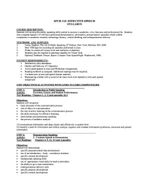 .﻿public speaking test 1 1. 20 Printable persuasive speech outline template Forms ...
