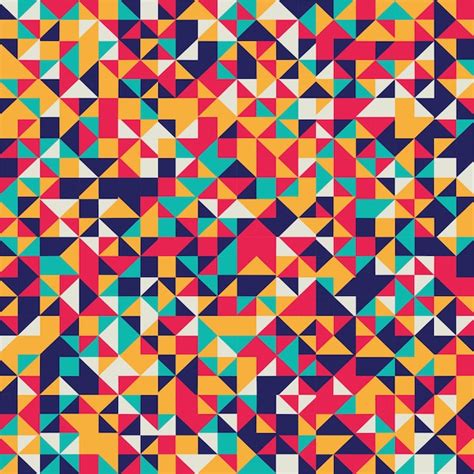 Premium Vector Abstract Colorful Geometric Mosaic Background