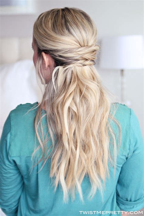 15 Casual And Simple Hairstyles That Are Half Up Half Down