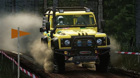 Land Rover Defender Forest Rally Off Roading Assetto Corsa Car