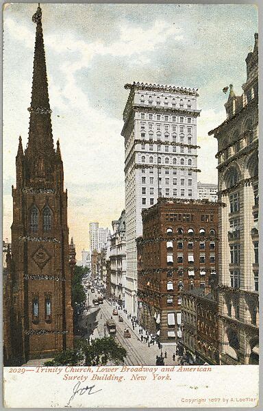 A Loeffler Trinity Church New York Lower Broadway And American