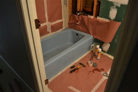 When reglazing your bathtub, you have two choices in terms of how you want to approach this project: Bathtub Reglazing {Mandy's blue bathtub is now white ...