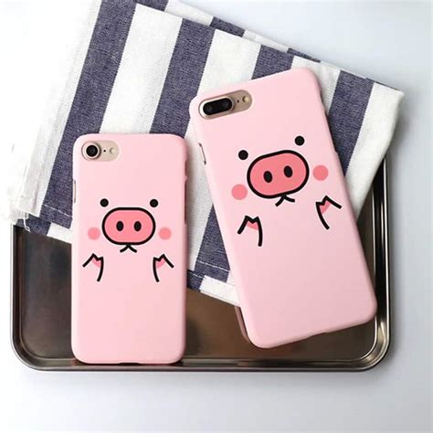 Pink Piggy Iphone Case Iphone 7 Plus Kawaii Case