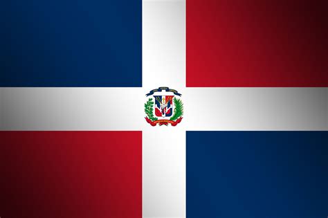 die flagge der dominikanischen republik wagrati