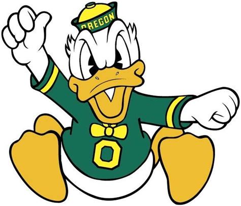 Oregon Ducks Donald Logo Sticker Vinyl Decal 10 Sizes Etsy Oregon