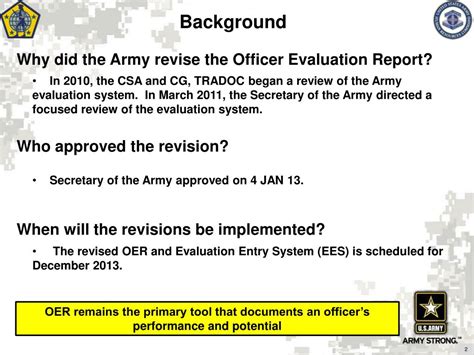 Ppt Revised Officer Evaluation Report Powerpoint Presentation Free