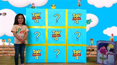 toy story 4 giant smash surprise boxes kicking punching and opening