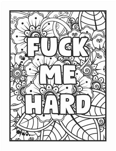 Dirty Funny Coloring Pages For Adults Adult Coloring Book Etsy