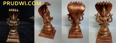 Copper Antique Style Patanjali Statue Of 5inch Height And A Weight Of 500gm Patanjali The