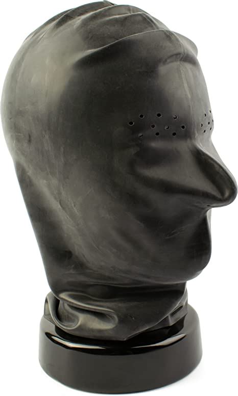 Rubberfashion Latex Mask Face Latex Mask Hood With Openings Perforation
