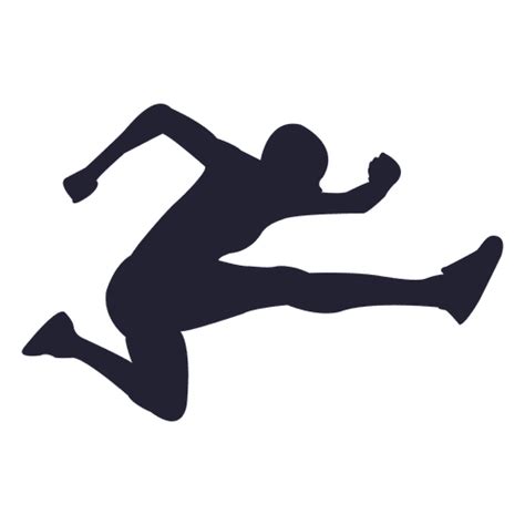 Long Jump Athlete Silhouette Ad Paid Sponsored Jump Athlete