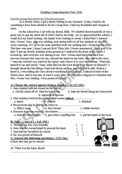 The Oral Presentation Esl Worksheet By Sara5