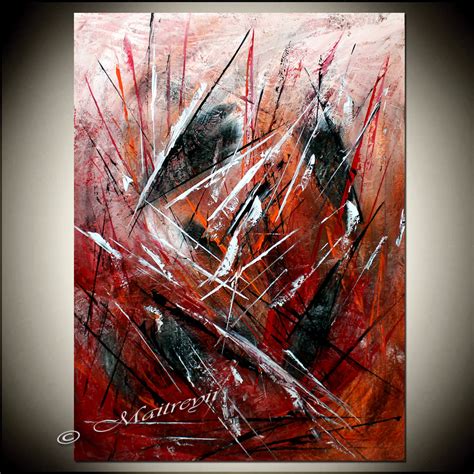 Red Abstract Modern Art Oil Painting On Canvas Modern Wall Art Amazing