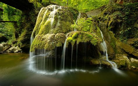 Hd Wallpaper Bigar Cascade Waterfall Transylvania Romania Plant