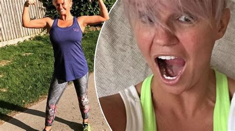 kerry katona looks fit and healthy as she flaunts recent weight loss and flexes her muscles