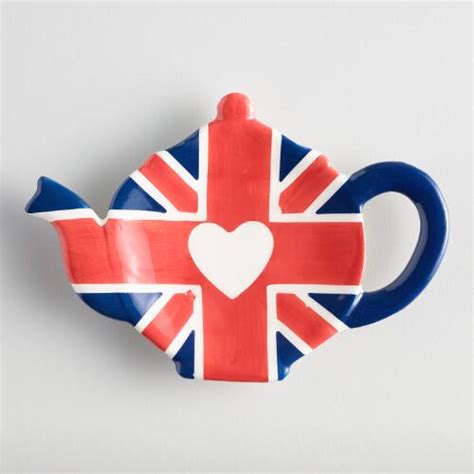 British Teapot Ceramic Tea Bag Holder World Market