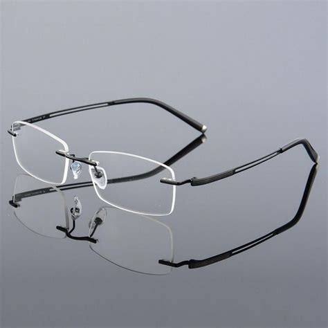 reven jate rimless titanium alloy eyeglasses frame for men eyewear glasses spectacles man