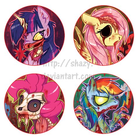My Dead Pony Button Badges By Shazy On Deviantart