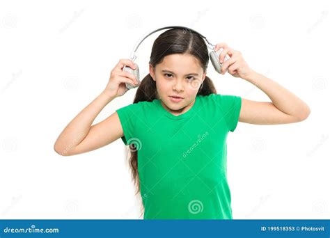 Small Kid Listen Music Headphones No Ad Interruptions Play Any Song