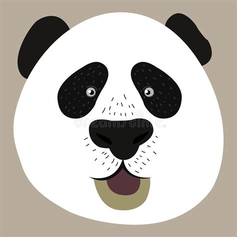 Cute Panda Face Stock Vector Illustration Of Cute Head 115703695
