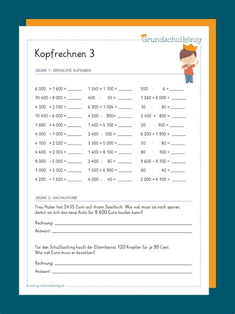 Arbeitsblätter zu den themen einmaleins geometrie verdoppeln und halbieren und vieles vieles mehr. Vorbereitung für Klassenarbeiten und Proben leicht gemacht ...