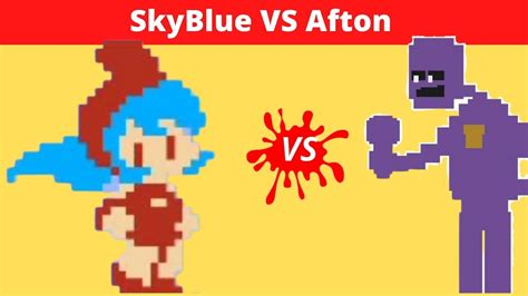 Friday Night Funkin Skyblue Vs Afton Unlocked Fnf Mod Youtube